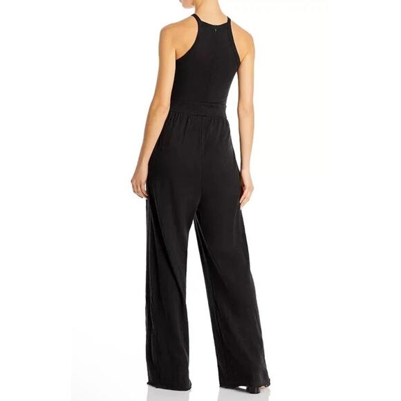 ATM Anthony Thomas Melillo L59211 Womens Black Wide Leg Jumpsuit Cotton XS NWT - Picture 2 of 16